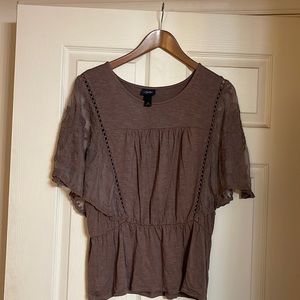Daytrip Embroidered Mesh Top. In perfect condition. Very gently used.